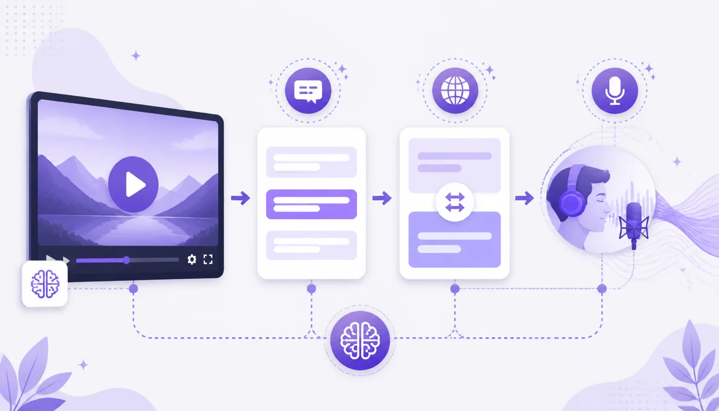 AI 자막·번역·더빙 자동화 2026 — 유튜브 다국어 확장